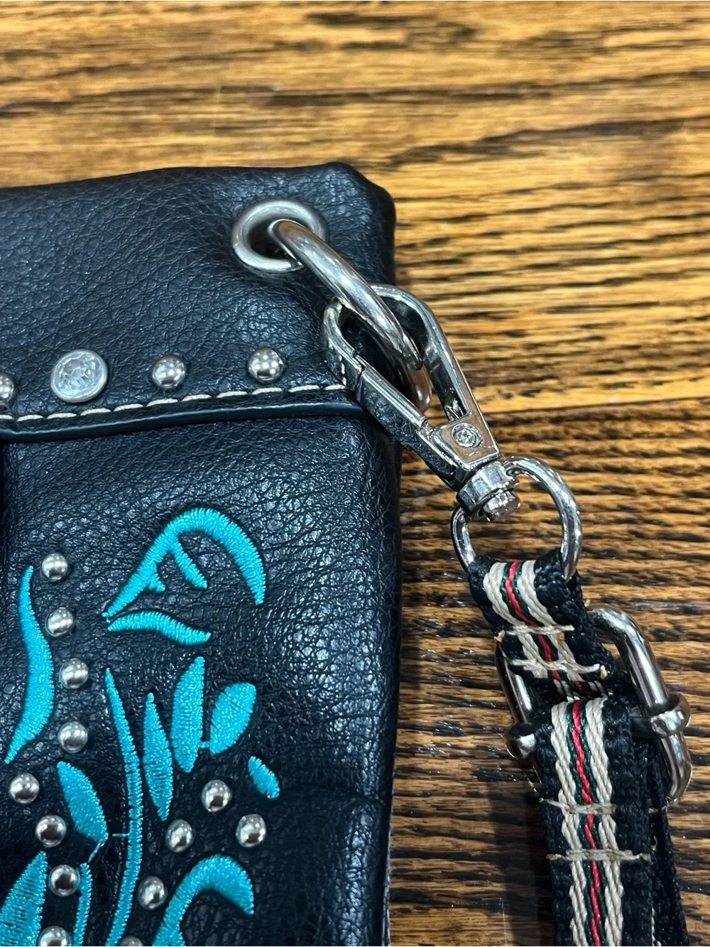 American Bling Western Crossbody Purse - Rodeo Turquoise Festival Country